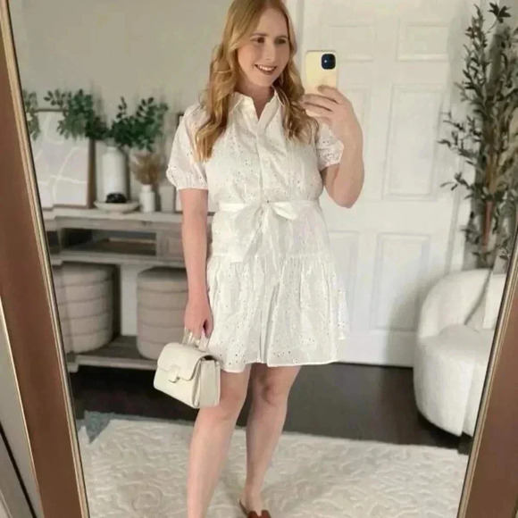 NWT A NEW DAY WHITE EYELET DRESS XXL - Picture 5 of 7